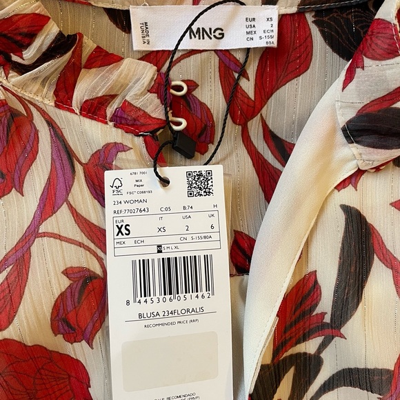 MANGO Floral print blouse - Picture 2 of 6